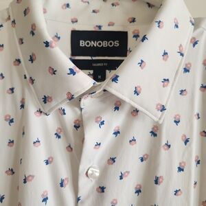 Bonobos White Floral Men's Shirt